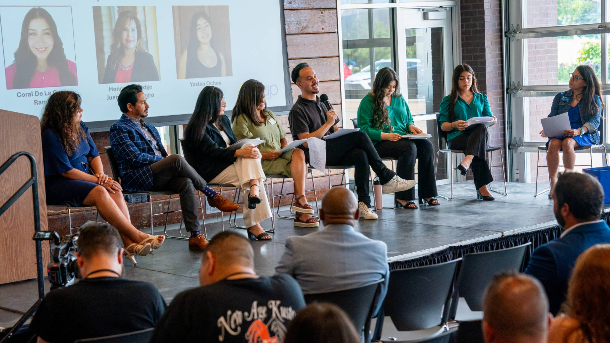 Panelists ake part in the LatinXperience Symposium